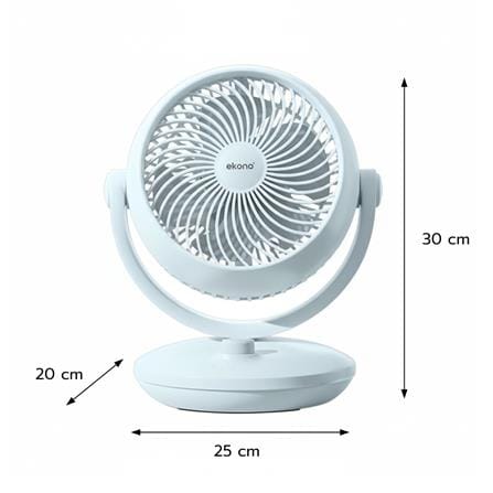 พัดลมพกพา 8 นิ้ว EKONO TT-TS16 สีฟ้า_7