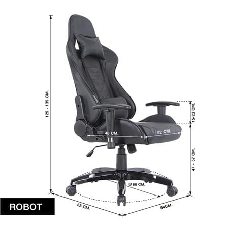 เก้าอี้เกมมิ่ง U-RODECOR ROBOT สีดำ_8
