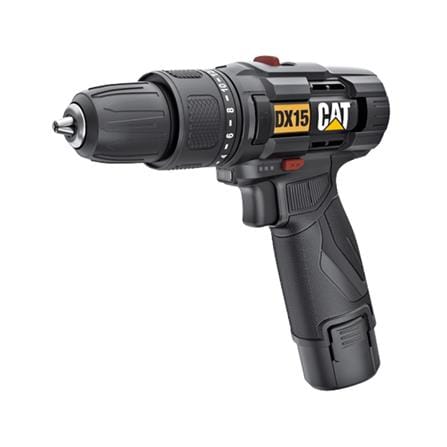สว่านกระแทกไร้สาย (พร้อมแบตเตอรี่) CAT DX15 12 โวลต์_0