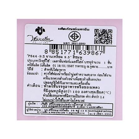 จานเหลี่ยมเมลามีน 9.5 นิ้ว VANDA CLASSIC สีชมพู_4