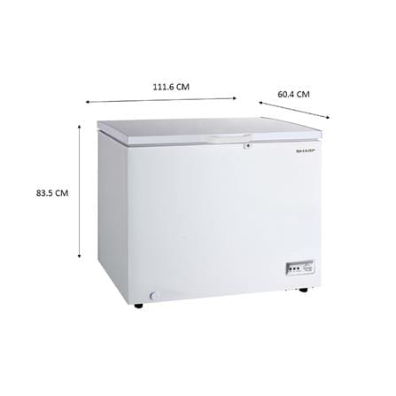ตู้แช่ 2 ระบบ SHARP SJ-CX300T-W 10 คิว สีขาว_2