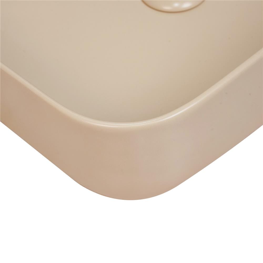 อ่างล้างหน้าวางบนเคาน์เตอร์ MOYA 203P-2 MATT BEIGE