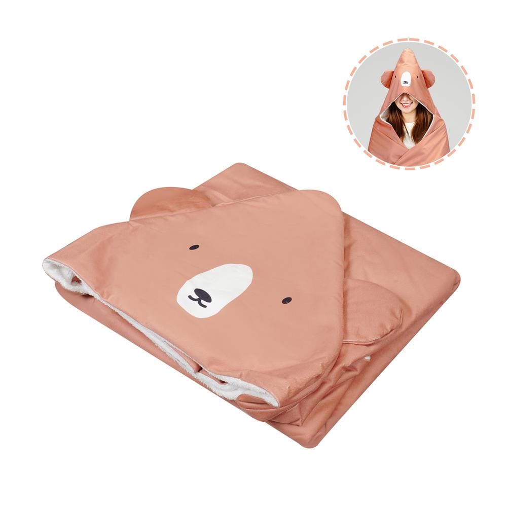 ผ้าขนหนู HOME LIVING STYLE HOOD BEAR 27X54 นิ้ว สี BROWN_1