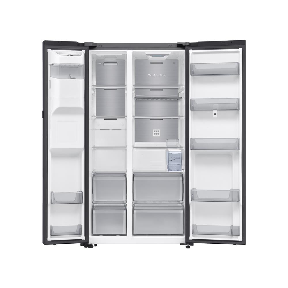ตู้เย็น SIDE BY SIDE SAMSUNG RS90F65A2FST 21.7 คิว สีดำ
