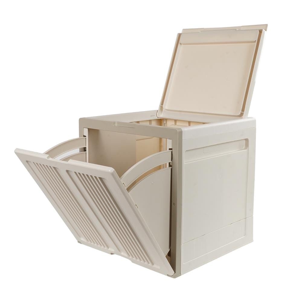 กล่องบานเปิด STACKO SORA 32X32X32.5 ซม. สีเบจ