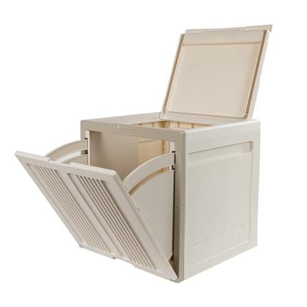 กล่องบานเปิด STACKO SORA 32X32X32.5 ซม. สีเบจ_3