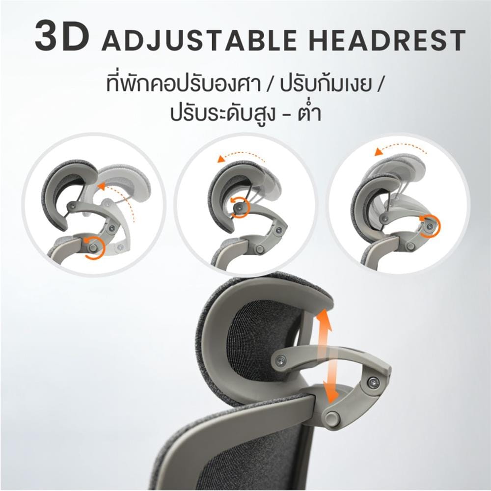เก้าอี้สุขภาพ ERGOTREND ERGOMATIC PRO สีเทา