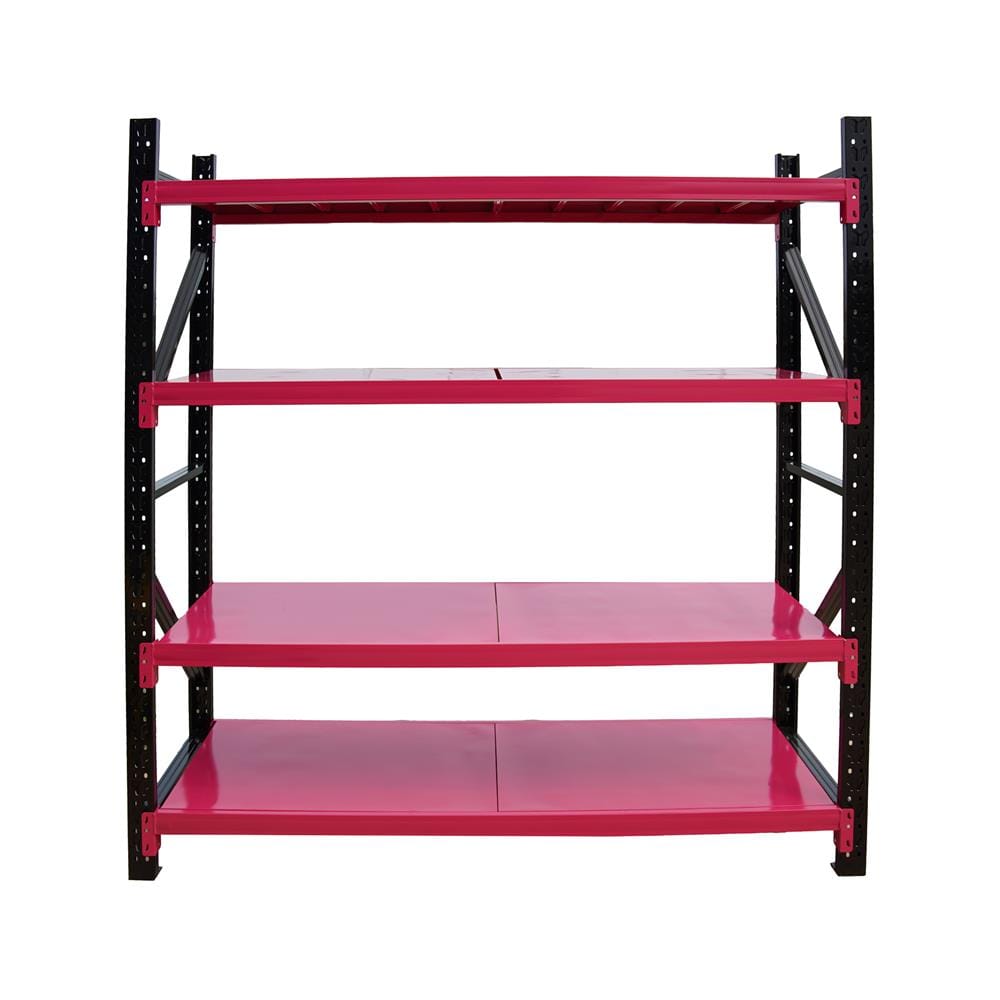 ชั้นเหล็ก 4 ชั้น C METAL 200X200X60 ซม. สีชมพู-ดำ