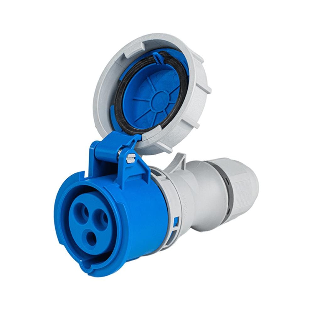 เพาเวอร์ปลั๊กตัวเมีย SUMO 3 ขา P2-2132 IP67 16 แอมป์ สีน้ำเงิน
