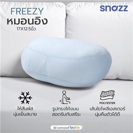 หมอนอิง SNAZZ FREEZY 17x12.5 นิ้ว สีฟ้า_7