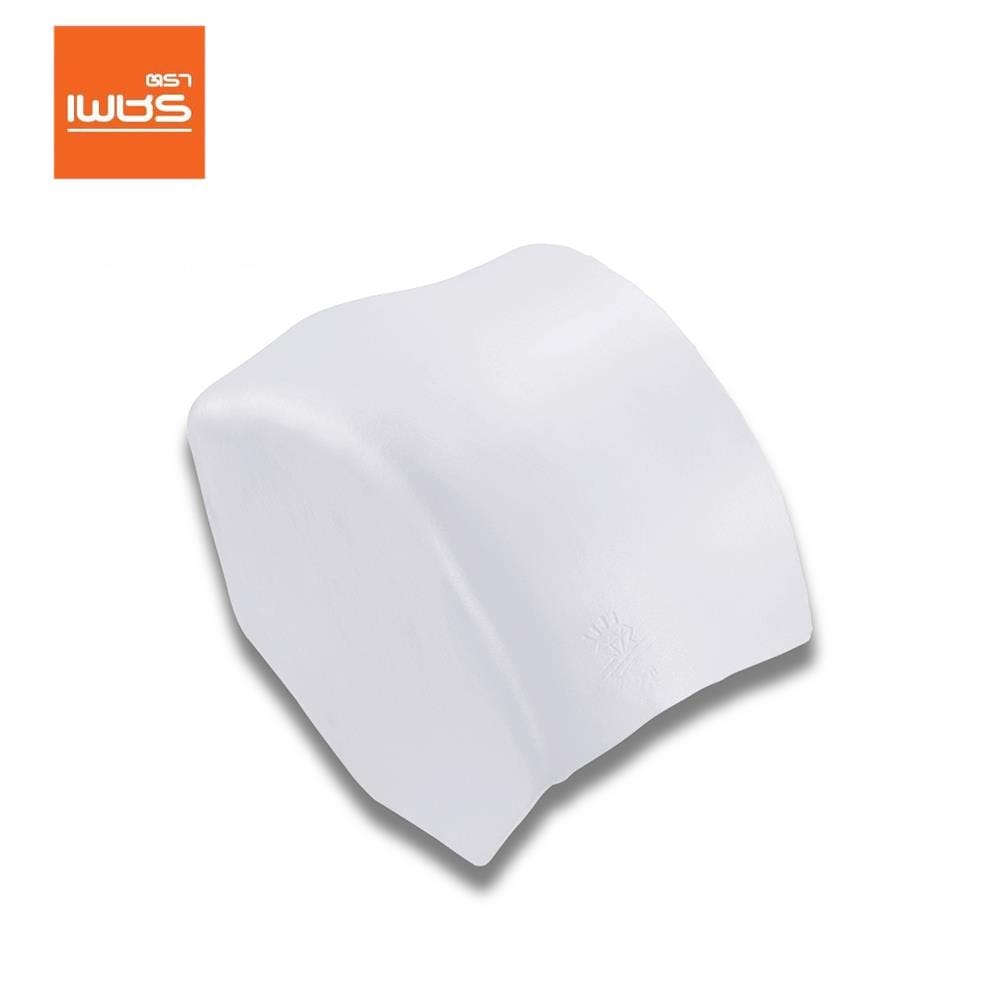ครอบปิดจั่วสันโค้ง ลอนคู่ ตราเพชร 30x18 ซม. สีวินเทอร์ไวท์