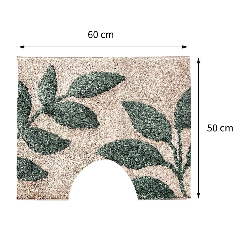 พรมห้องน้ำ HOME LIVING STYLE PLANT 50X60 ซม. สีครีม