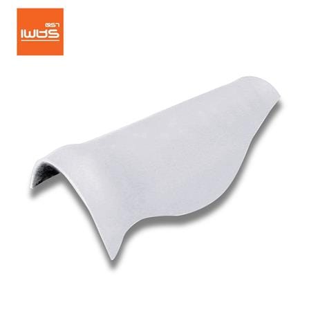 ครอบสันโค้งตะเข้แบบเว้า ลอนคู่ ตราเพชร 23x47 ซม. สีวินเทอร์ไวท์_0