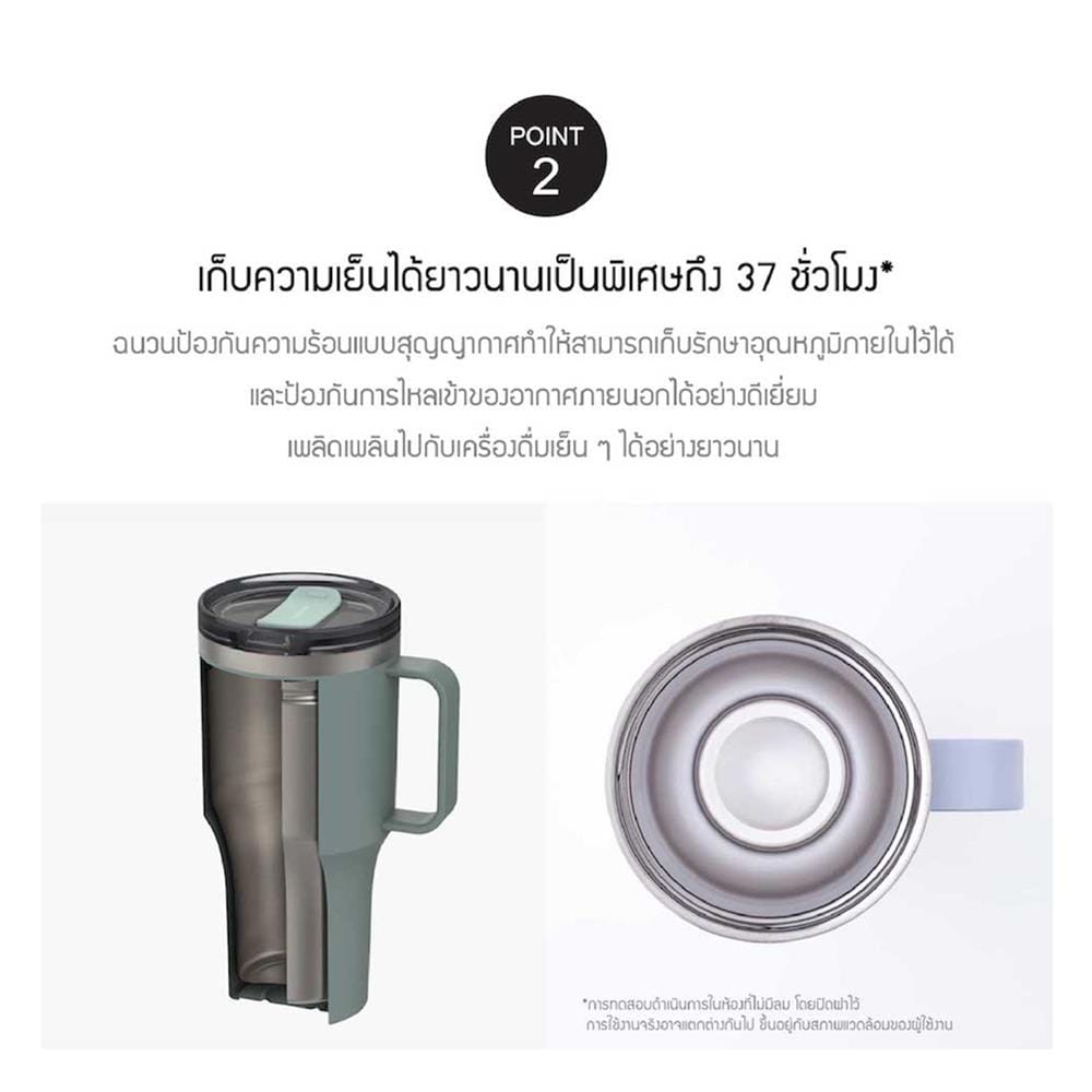 กระติกสุญญากาศ LOCKNLOCK METRO 820 มล. น้ำเงินเข้ม