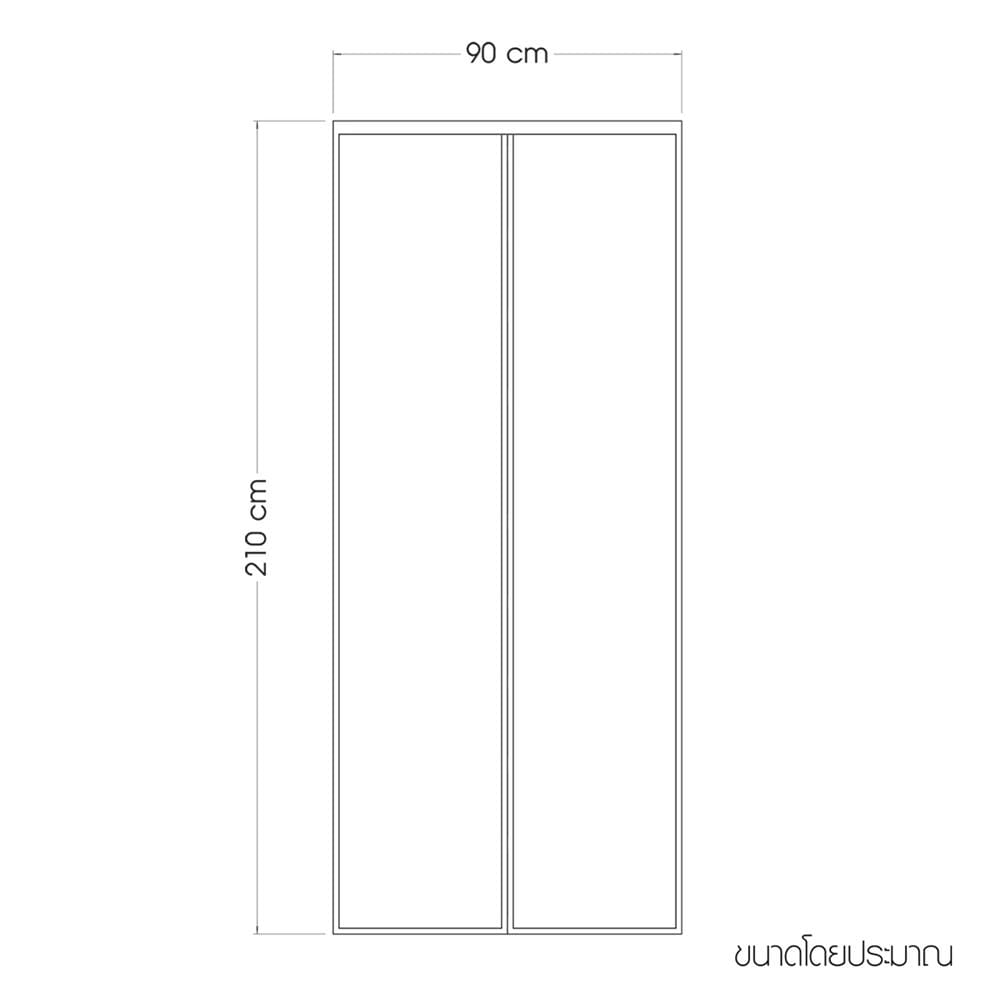 ม่านกันยุงและแมลง HOME LIVING STYLE GUARD 90x210 ซม. สีเทา