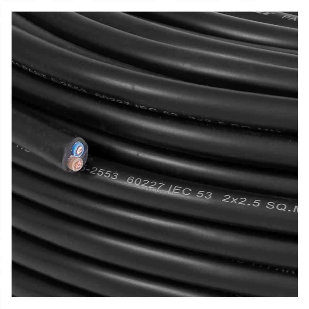 สายไฟ IEC53 RANZZ 2x2.5 ตร.มม. 100 ม. สีดำ