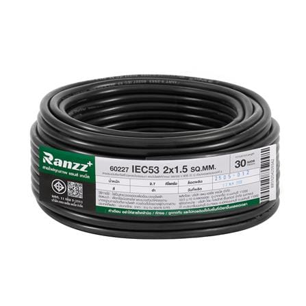 สายไฟ IEC53 RANZZ 2x1.5 ตร.มม. 30 ม. สีดำ_0