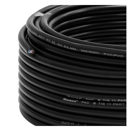 สายไฟ IEC53 RANZZ 2x1 ตร.มม. 30 ม. สีดำ_2