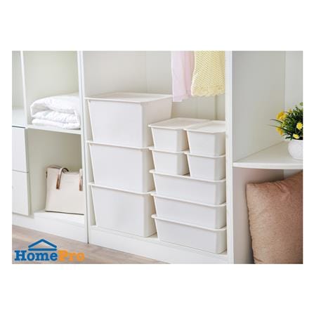 กล่องฝาปิด STACKO LITTLE SIZE M 27x27x12.5 ซม. สีขาว_4
