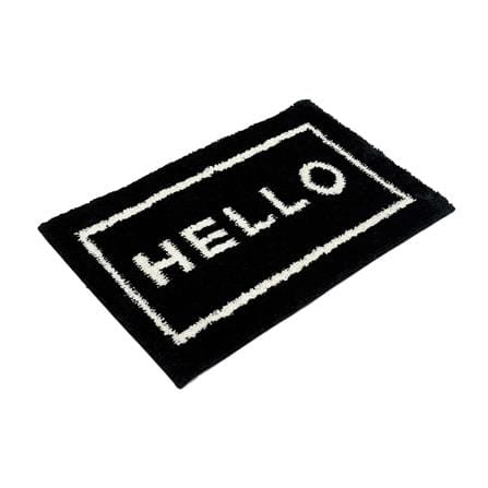 พรม HOME LIVING STYLE HELLO 45X70 ซม. สีดำ_6