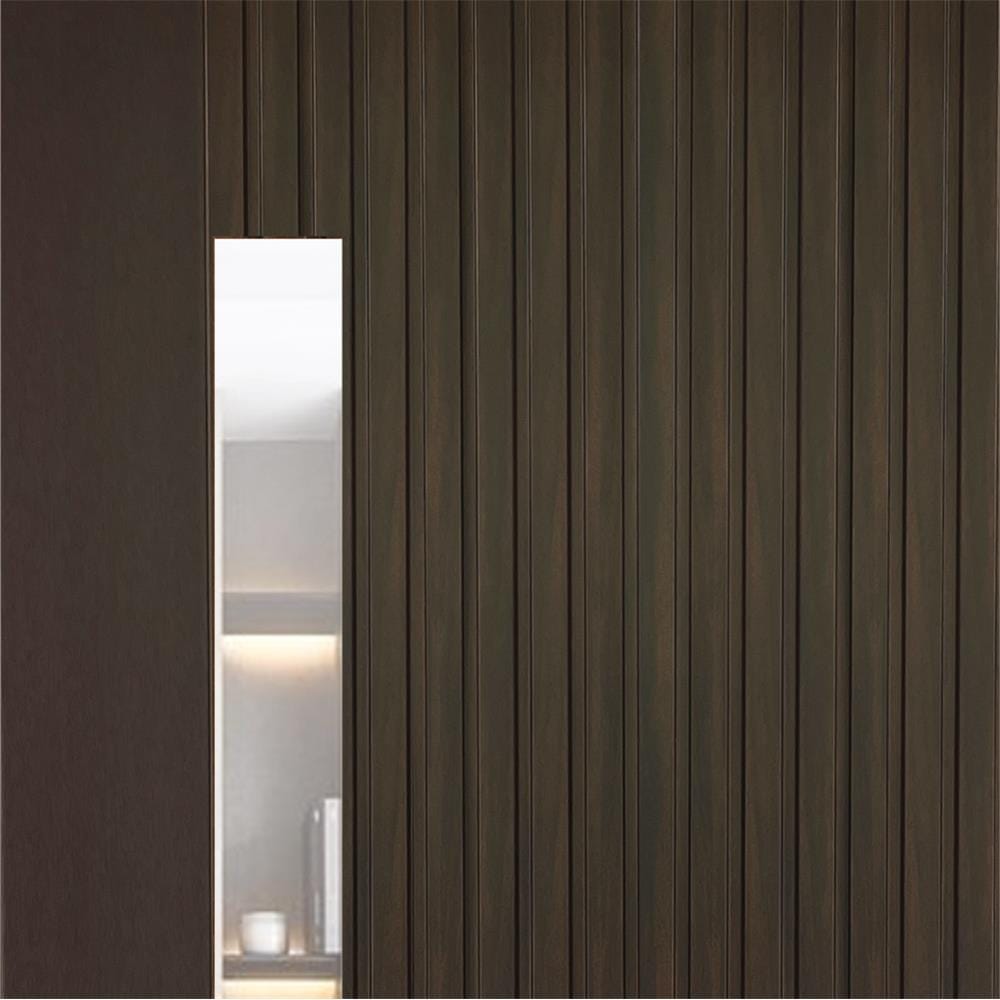 ประตูภายในโพลีสไตรีน ไม่เจาะลูกบิด LINEDEKOR ONE FIFTH 90x200 ซม. สีโอ๊ค