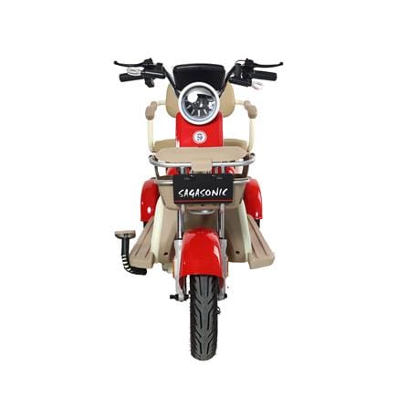 สกู๊ตเตอร์ไฟฟ้า 3 ล้อ SAGASONIC C3 สีแดง/ขาว_3