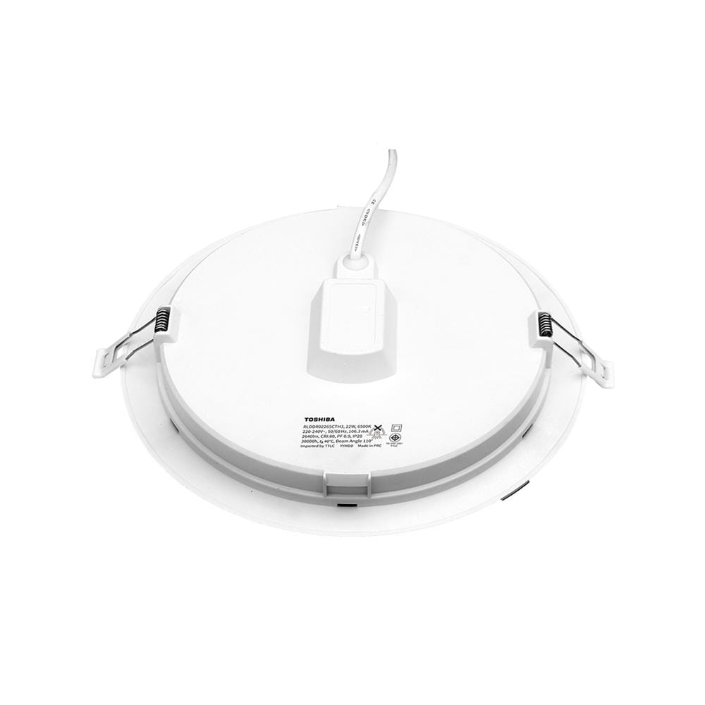 ดาวน์ไลท์ LED TOSHIBA HIGH WATT 7.48 นิ้ว 22 วัตต์ DAYLIGHT สีขาว