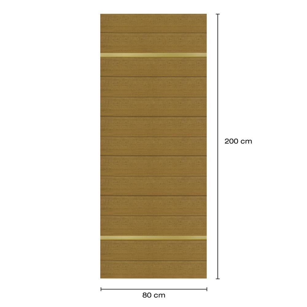ประตูภายในโพลีสไตรีน ไม่เจาะลูกบิด LINEDEKOR DTD01G 80x200 ซม. สีสักด้าน