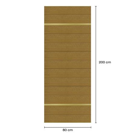 ประตูภายในโพลีสไตรีน ไม่เจาะลูกบิด LINEDEKOR DTD01G 80x200 ซม. สีสักด้าน_4