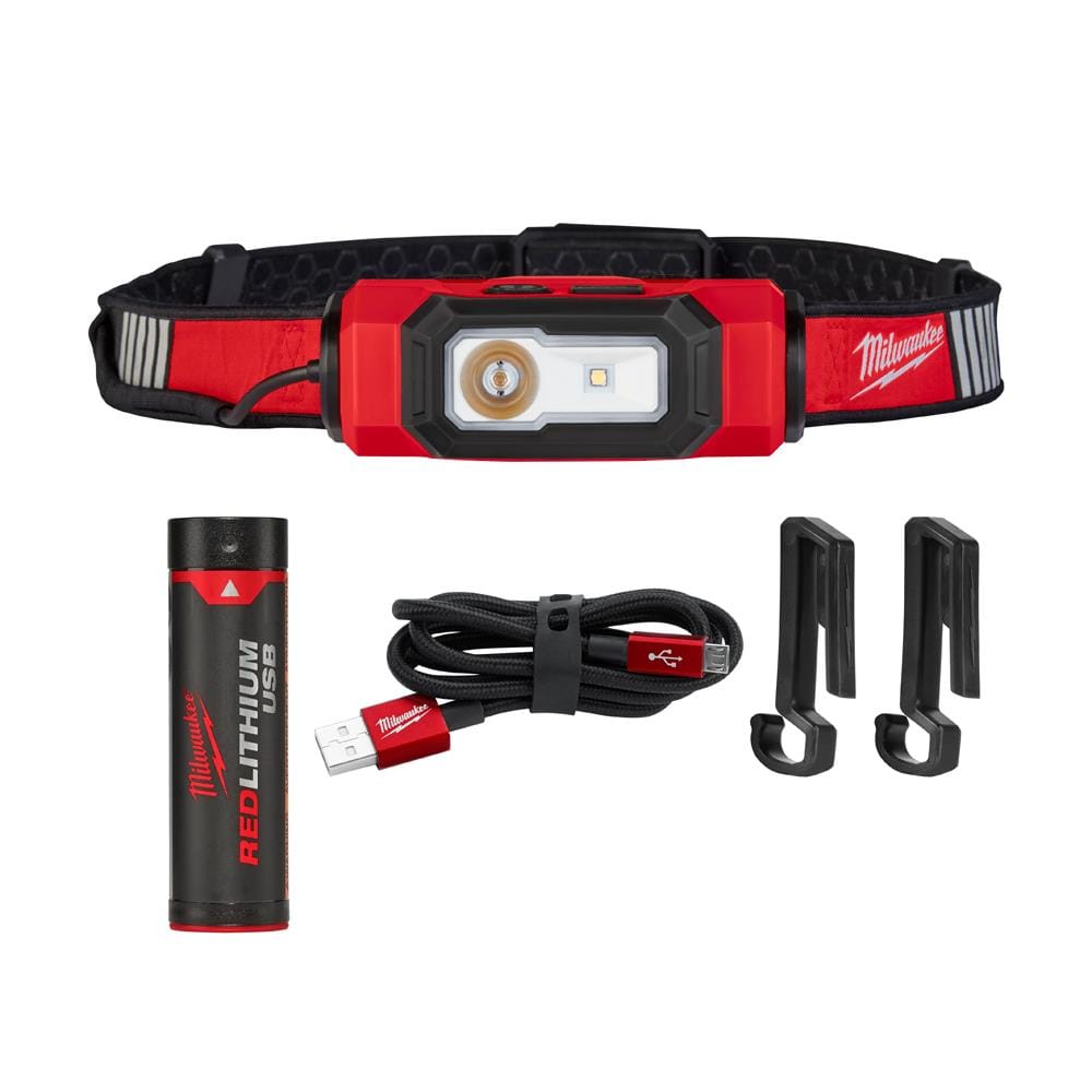 ไฟฉายคาดหมวก สายสะท้อนแสง MILWAUKEE L4 HLVIS-301