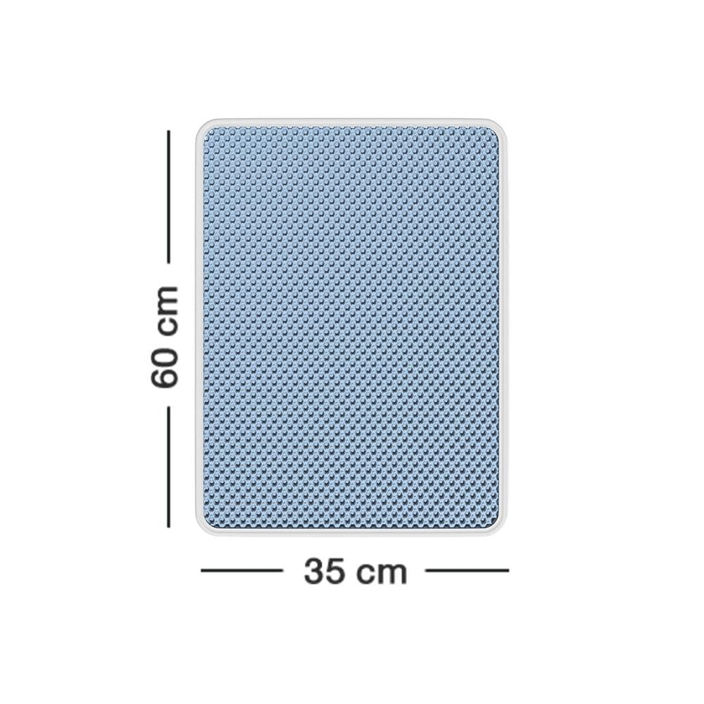 แผ่นดักทรายแมว PETUS 60X35 ซม. สีฟ้า