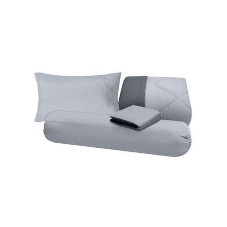 ชุดผ้าปูที่นอน 3.5 ฟุต (ชุด 4 ชิ้น) SANTA BEDDING สี LIGHT GREY/DARK GREY_5