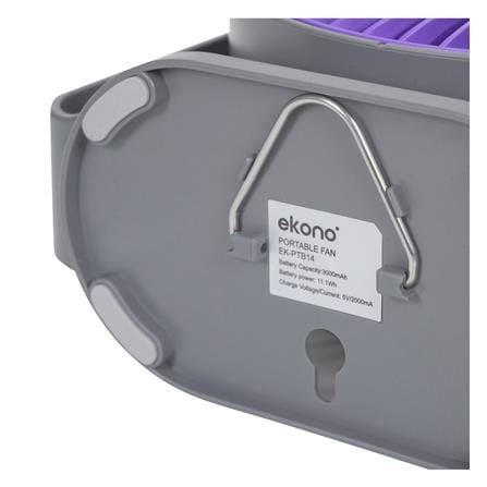 พัดลมพกพา 6 นิ้ว EKONO EK-PTB14GY สีเทา_5