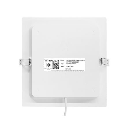 ดาวน์ไลท์ LED RACER INNOTECH-Q 6 นิ้ว 15 วัตต์ DAYLIGHT/COOL WHITE/WARM WHITE สีขาว_2