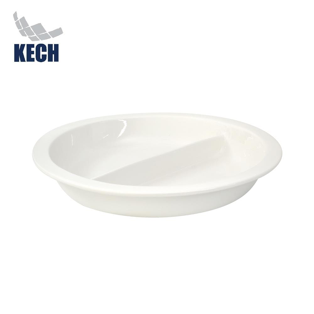 ถาดเซรามิกกลม 2 ช่อง KECH 5.5 ลิตร