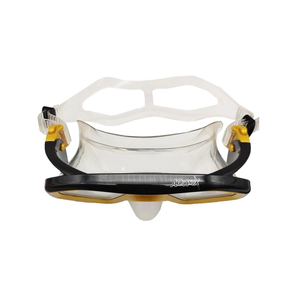 ชุดหน้ากากดำน้ำ AQUANOX M1542P สีเหลือง/ดำ
