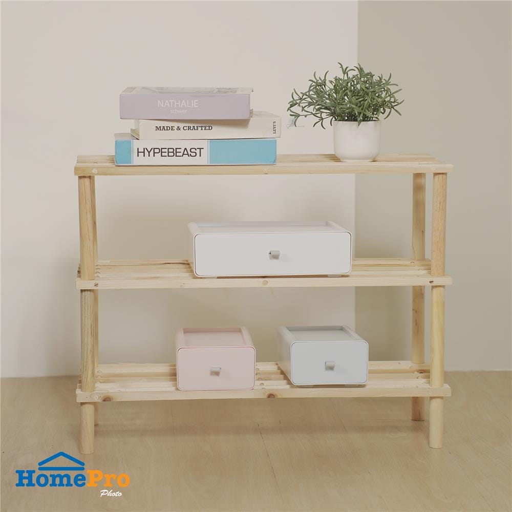 ชั้นวางของโล่ง 3 ชั้น FURDINI BOOST 63 ซม. สี NATURAL