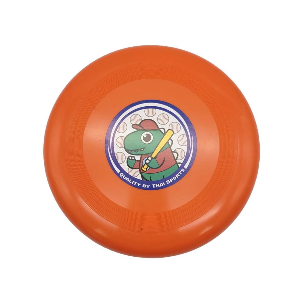 จานร่อน THAISPORTS ลายการ์ตูน สีส้ม
