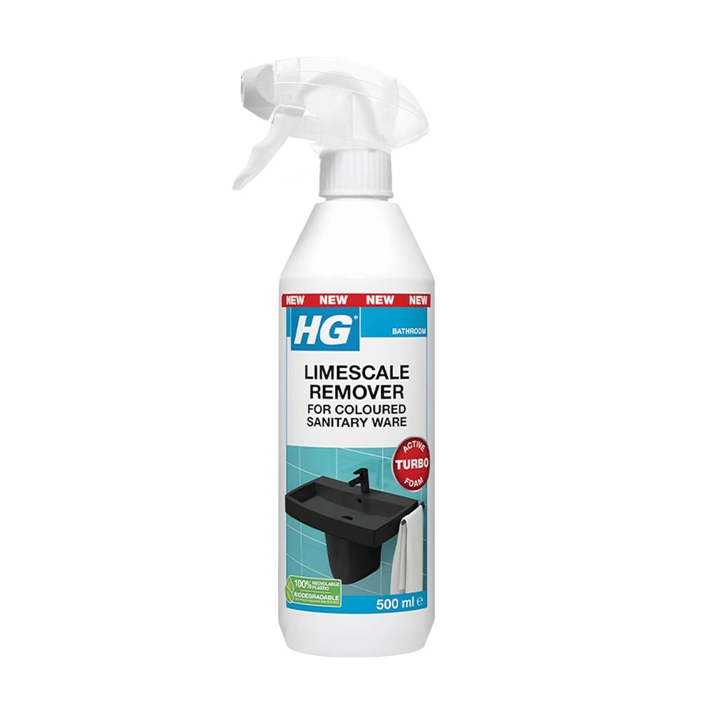 สเปรย์ขจัดคราบหินปูนสำหรับสุขภัณฑ์เคลือบสี HG 500 มล.
