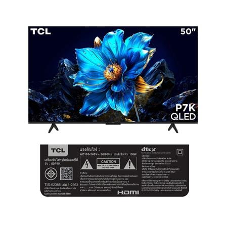 ทีวี คิวแอลอีดี 50 นิ้ว TCL (4K, QLED, GOOGLE TV) 50P7K_14