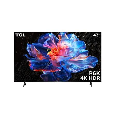 ทีวี แอลอีดี 43 นิ้ว TCL (4K, LED, GOOGLE TV) 43P6K