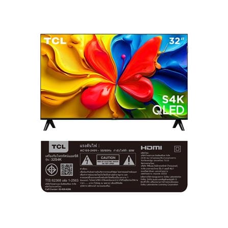ทีวีคิวแอลอีดี 32 นิ้ว TCL (FULL HD, QLED, GOOGLE TV) 32S4K_12