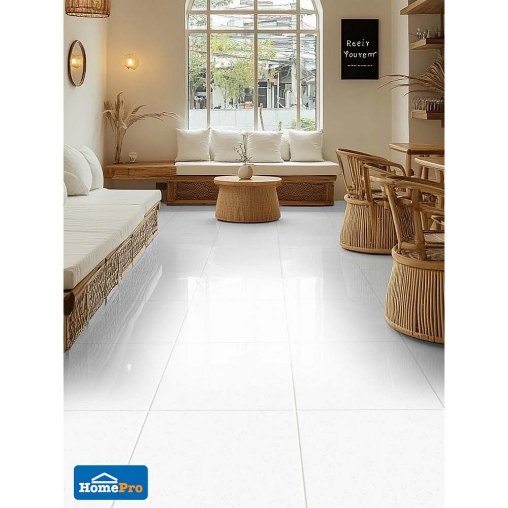 กระเบื้องพื้นพอร์ซเลน 60x60 ซม. DURAGRES พาร์ค โฮวไลท์ ขาว A 1.44 ตร.ม.