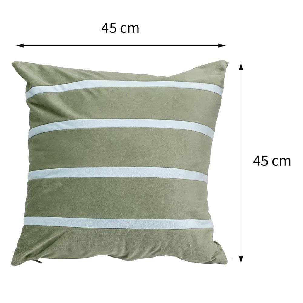 หมอนอิง HOME LIVING STYLE STRIPY 18x18 นิ้ว สีเขียว