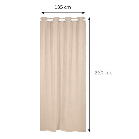 ผ้าม่าน EYELET HOME LIVING STYLE PROMPT UV 135x220 ซม. สีน้ำตาล_7