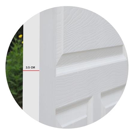 ประตูภายใน HDF ไม่เจาะลูกบิด METRO REMINI 502 เบญจพฤกษ์ 90x200 ซม. สีรองพื้น_4