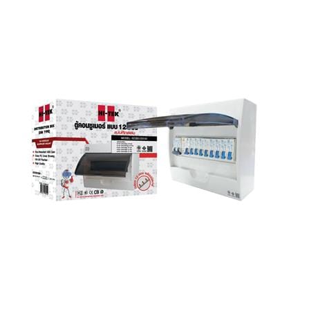 ชุดตู้คอนซูมเมอร์ยูนิต 12 ช่อง พร้อมเมนและกันดูด RCBO 50 แอมป์ HI-TEK_2