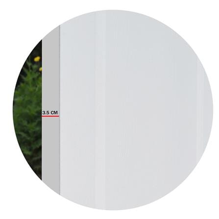 ประตูภายใน HDF ไม่เจาะลูกบิด METRO BOSA 101 ดารารัตน์ 90x200 ซม. สีรองพื้น_4
