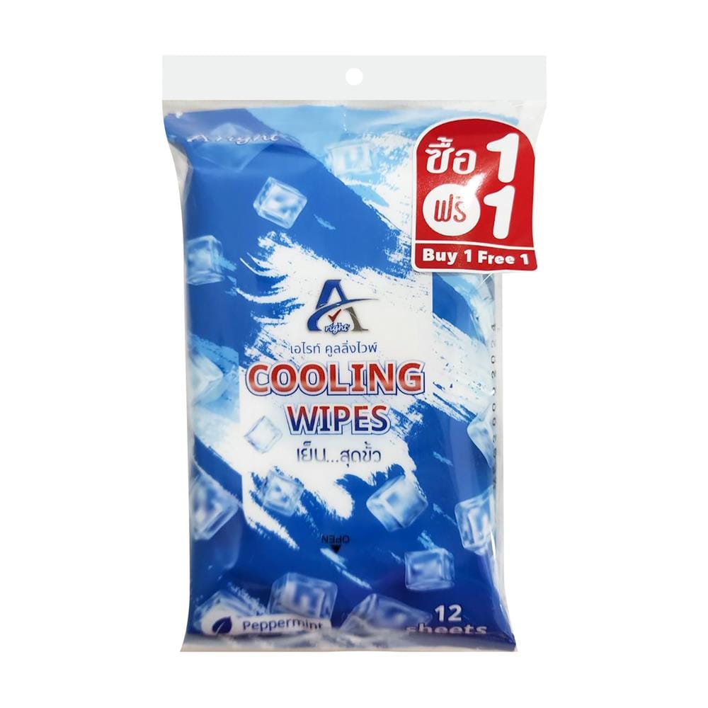 ผ้าเช็ดทำความสะอาด A RIGHT COOLING 12 แผ่น (แพ็ก 2 ชิ้น)