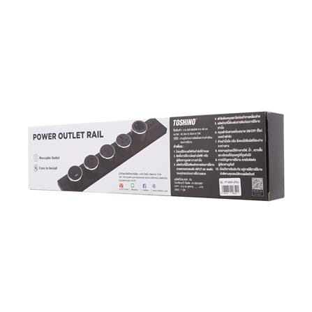 พาวเวอร์แทร็กบาร์ TOSHINO PT-40SV 40 ซม. สีเงิน_3